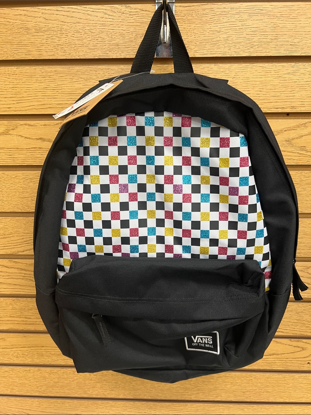 Vans Checkerboard Accent Black Backpack